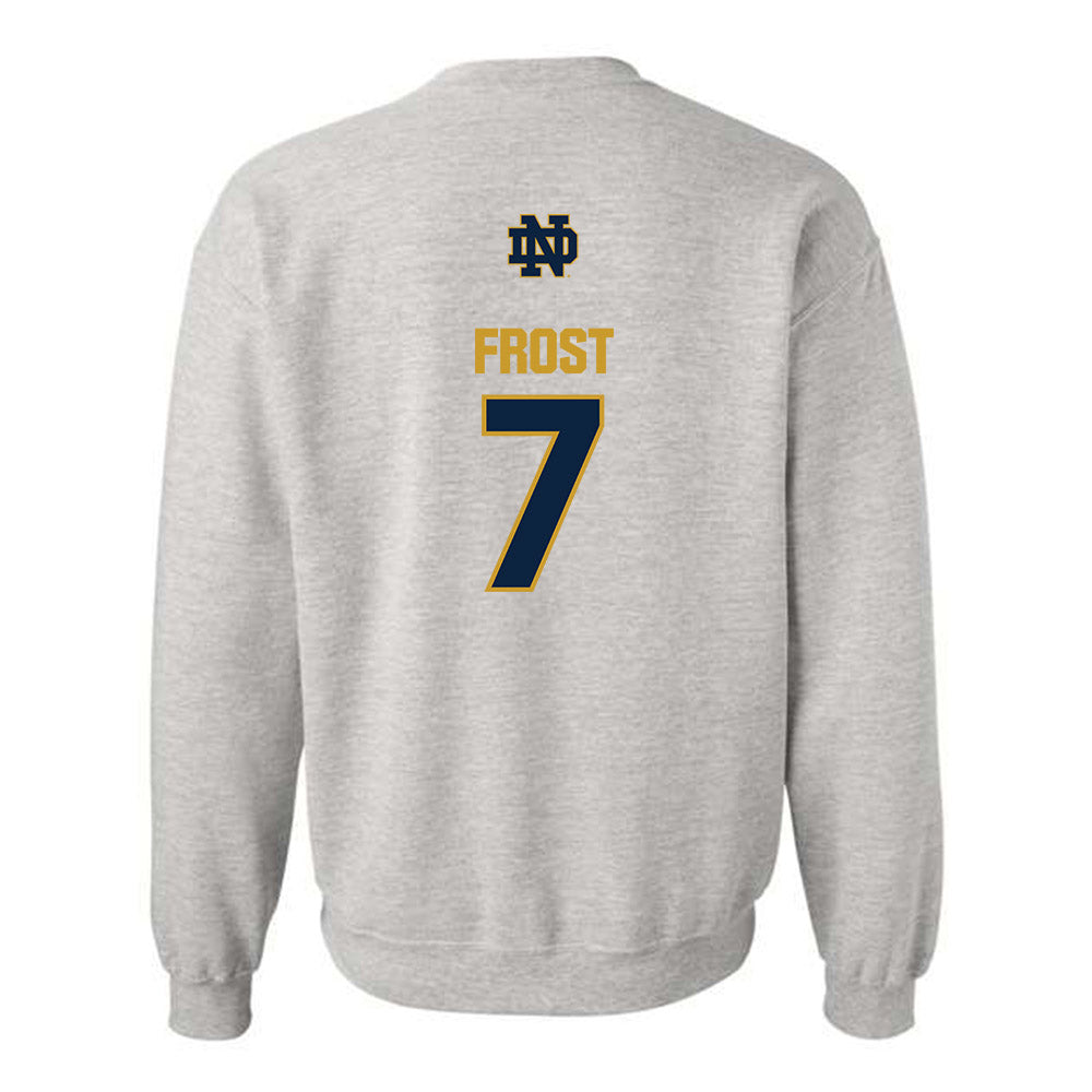 Notre Dame - NCAA Men's Basketball : Ryder Frost - Classic Fashion Shersey Crewneck Sweatshirt-1