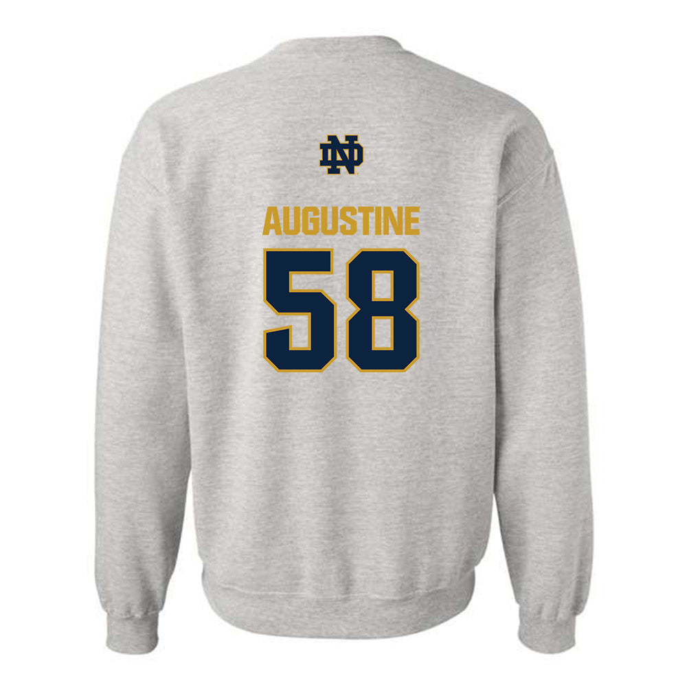 Notre Dame - NCAA Football : Matty Augustine - Classic Fashion Shersey Crewneck Sweatshirt-1