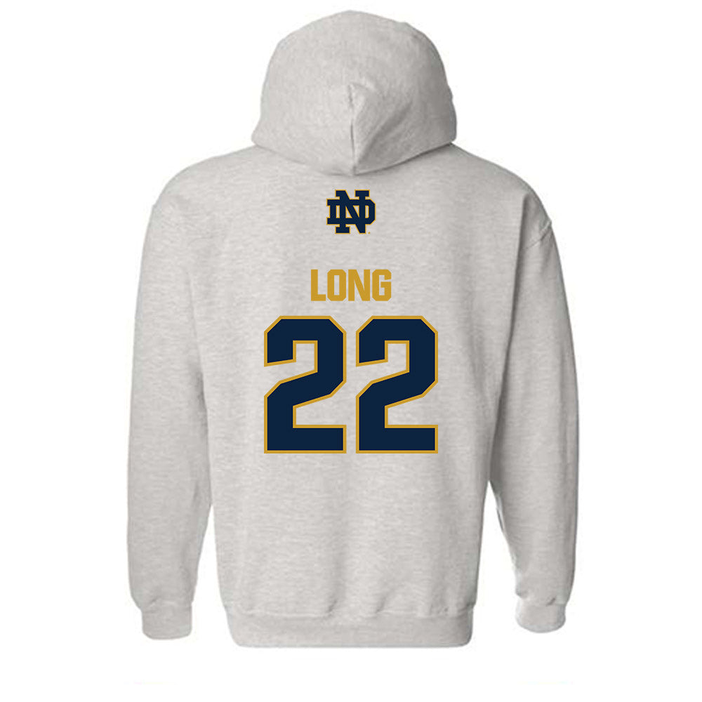 Notre Dame - NCAA Football : Ethan Long - Classic Fashion Shersey Hooded Sweatshirt-1