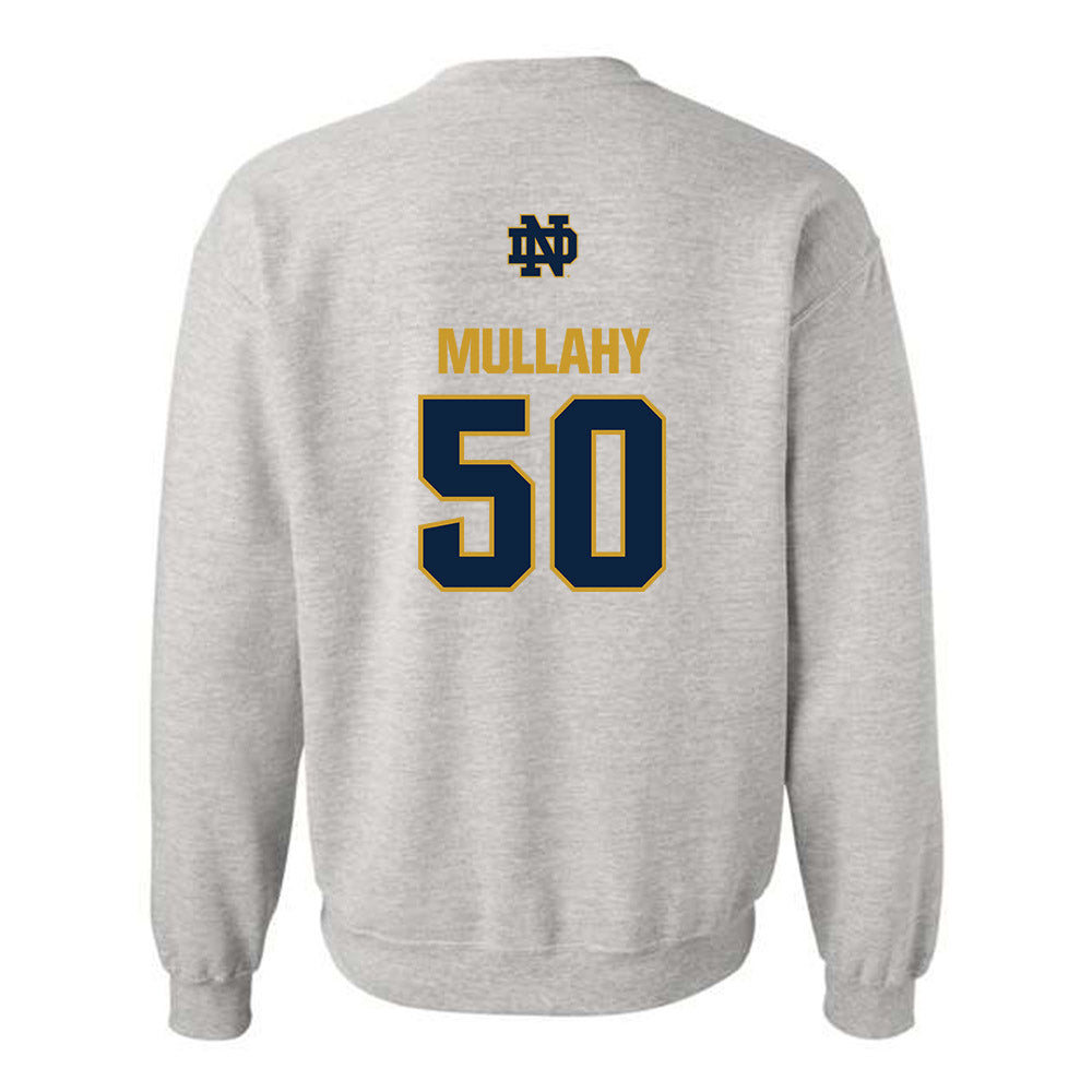 Notre Dame - NCAA Men's Lacrosse : Brendan Mullahy - Classic Fashion Shersey Crewneck Sweatshirt-1