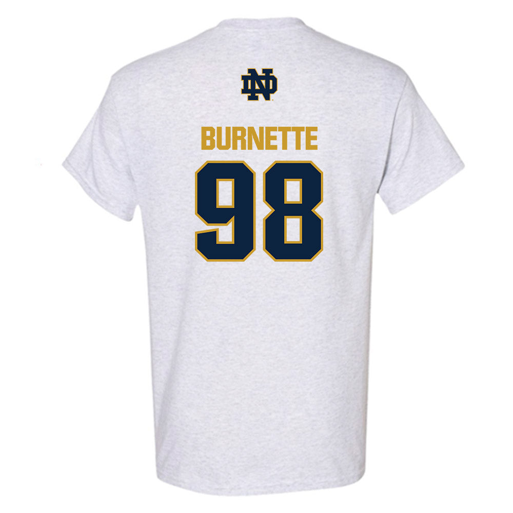 Notre Dame - NCAA Football : Noah Burnette - Classic Fashion Shersey T-Shirt-1