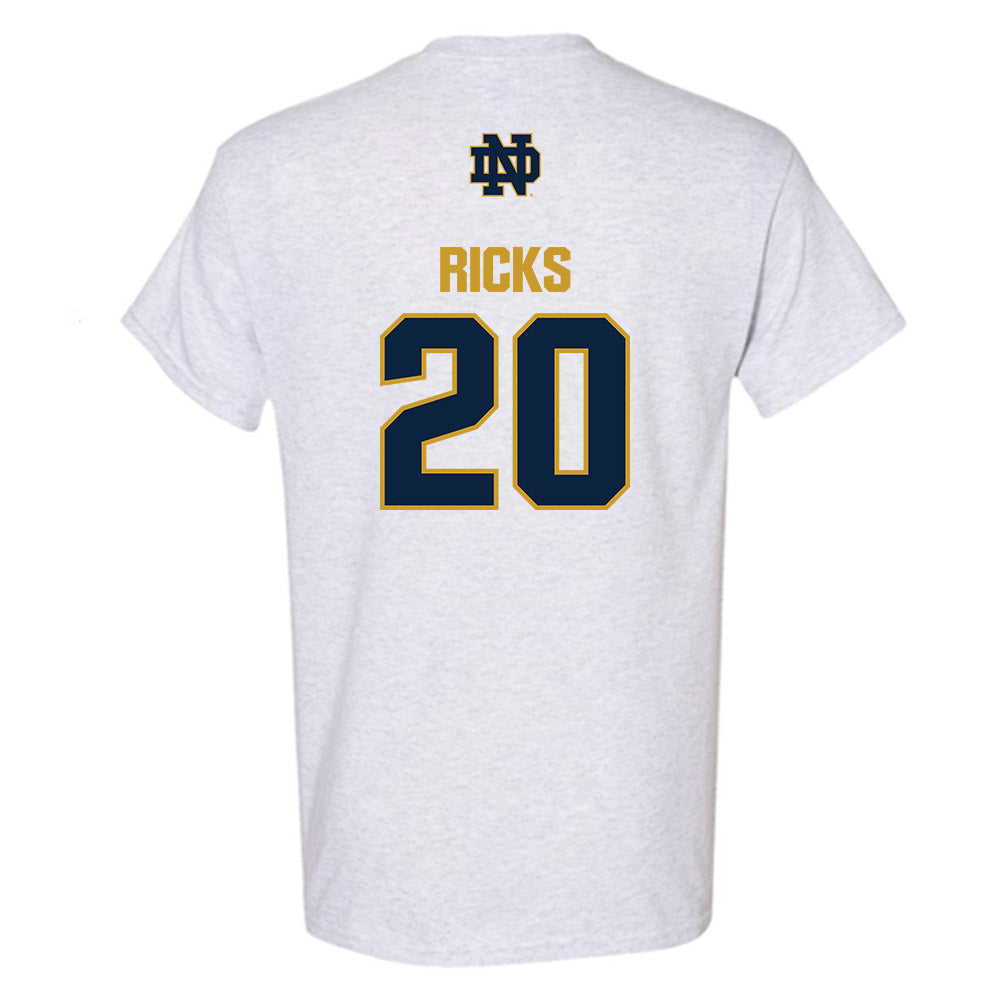 Notre Dame - NCAA Baseball : Caleb Ricks - Classic Fashion Shersey T-Shirt-1