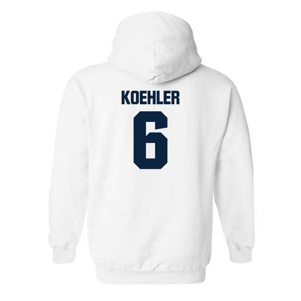 Notre Dame - NCAA Men's Basketball : Brady Koehler - Classic Fashion Shersey Hooded Sweatshirt-1