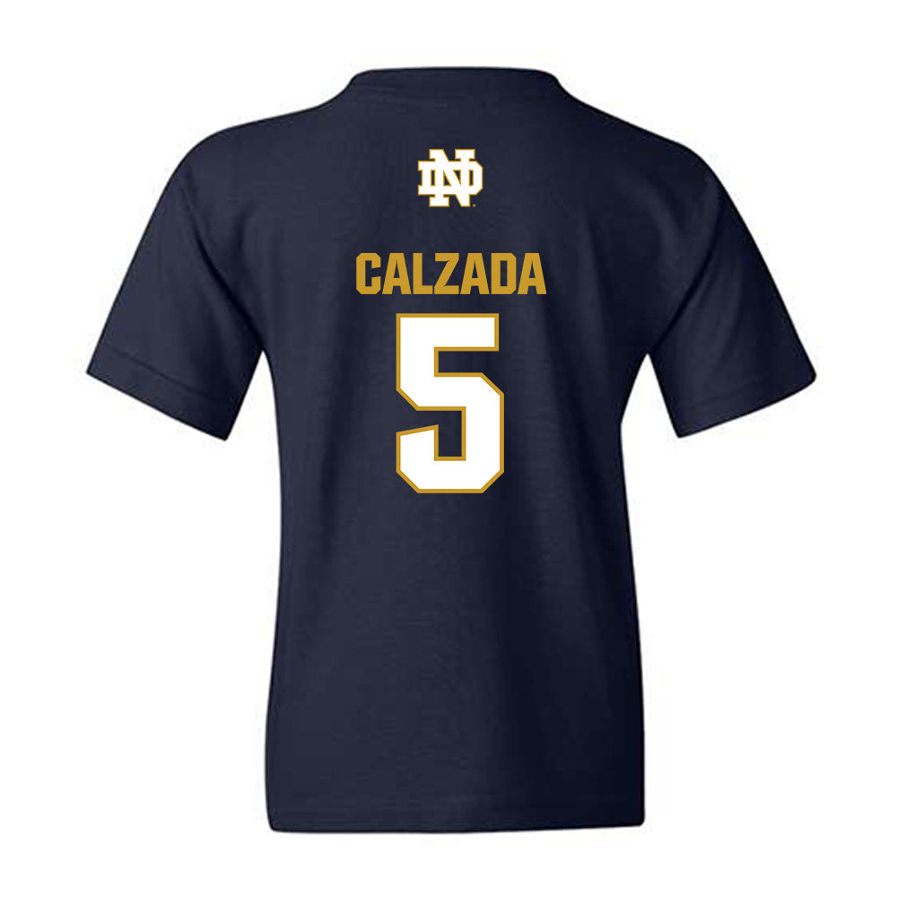 Notre Dame - NCAA Women's Soccer : Carolyn Calzada - Classic Fashion Shersey Youth T-Shirt-1