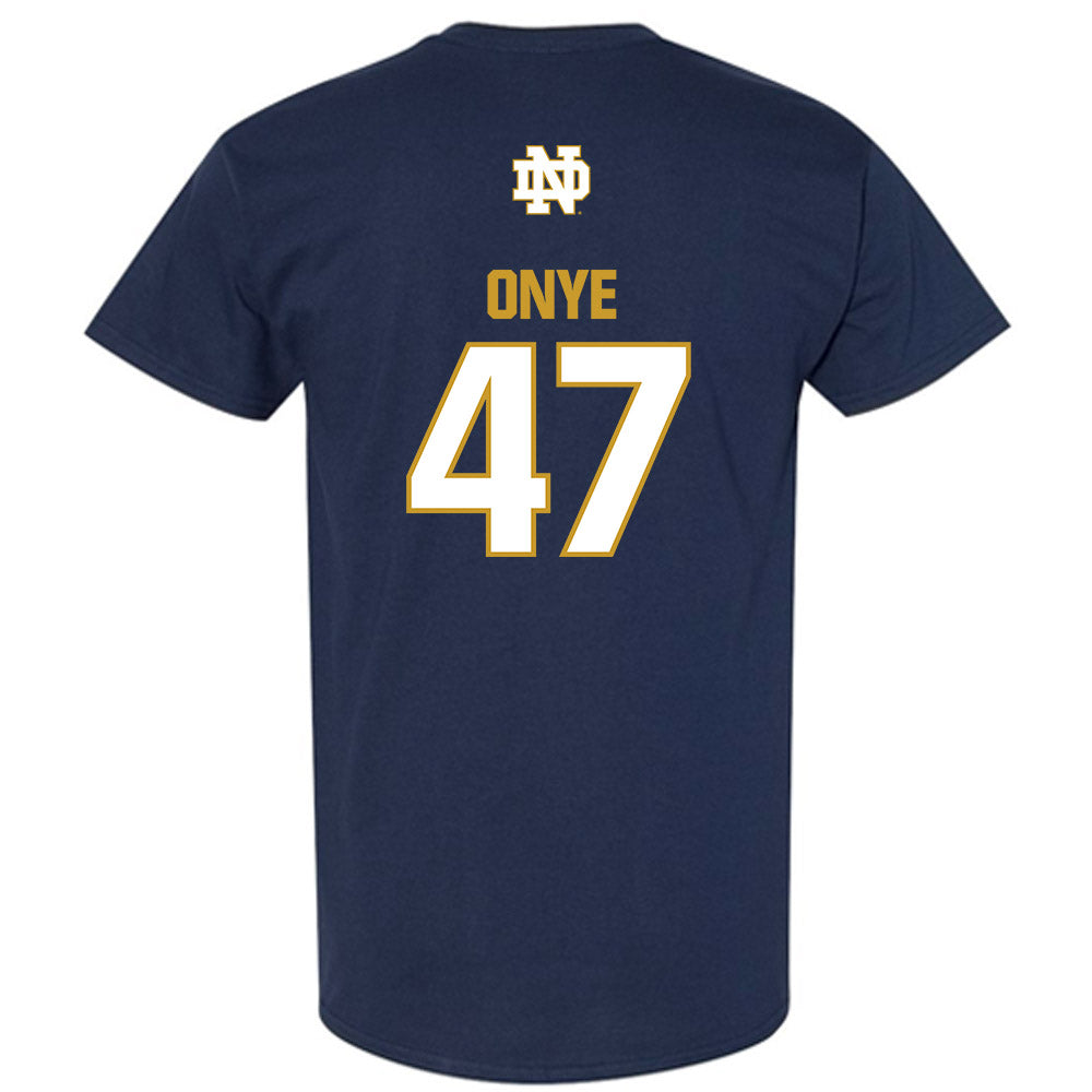 Notre Dame - NCAA Football : Jason Onye - Classic Fashion Shersey T-Shirt-1