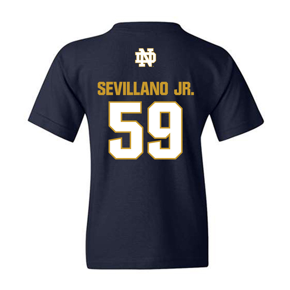 Notre Dame - NCAA Football : Sean Sevillano Jr. - Classic Fashion Shersey Youth T-Shirt-1