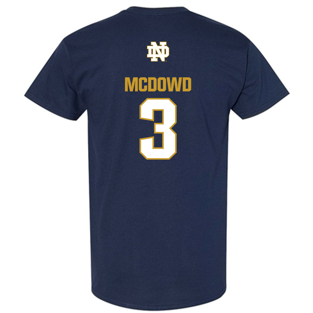 Notre Dame - NCAA Men's Soccer : Sean McDowd - Classic Fashion Shersey T-Shirt-1