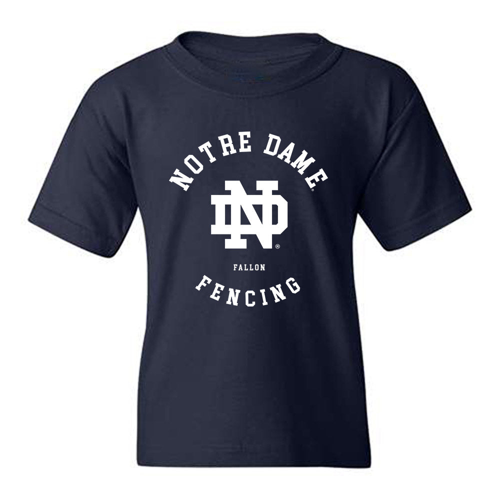 Notre Dame - NCAA Women's Fencing : Kyle Fallon - Classic Fashion Shersey Youth T-Shirt-0