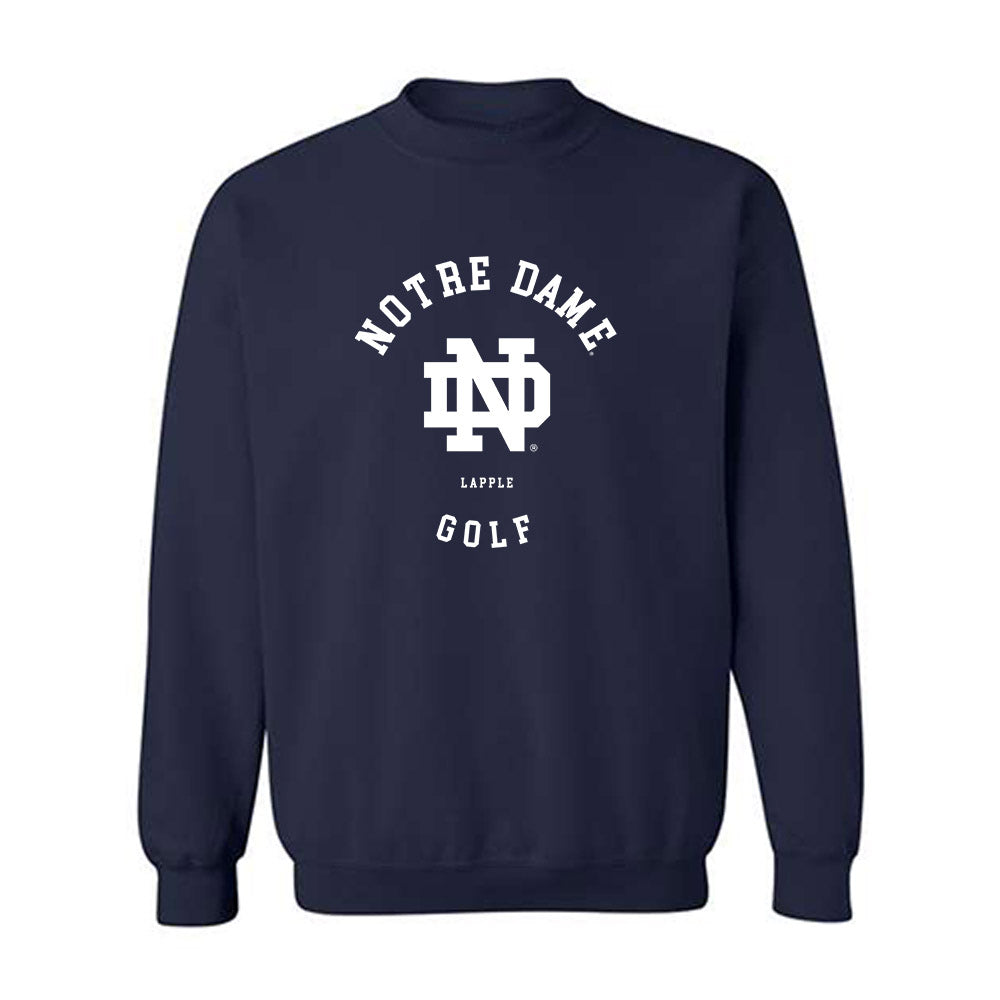 Notre Dame - NCAA Women's Golf : Alexsandra Lapple - Classic Fashion Shersey Crewneck Sweatshirt-0