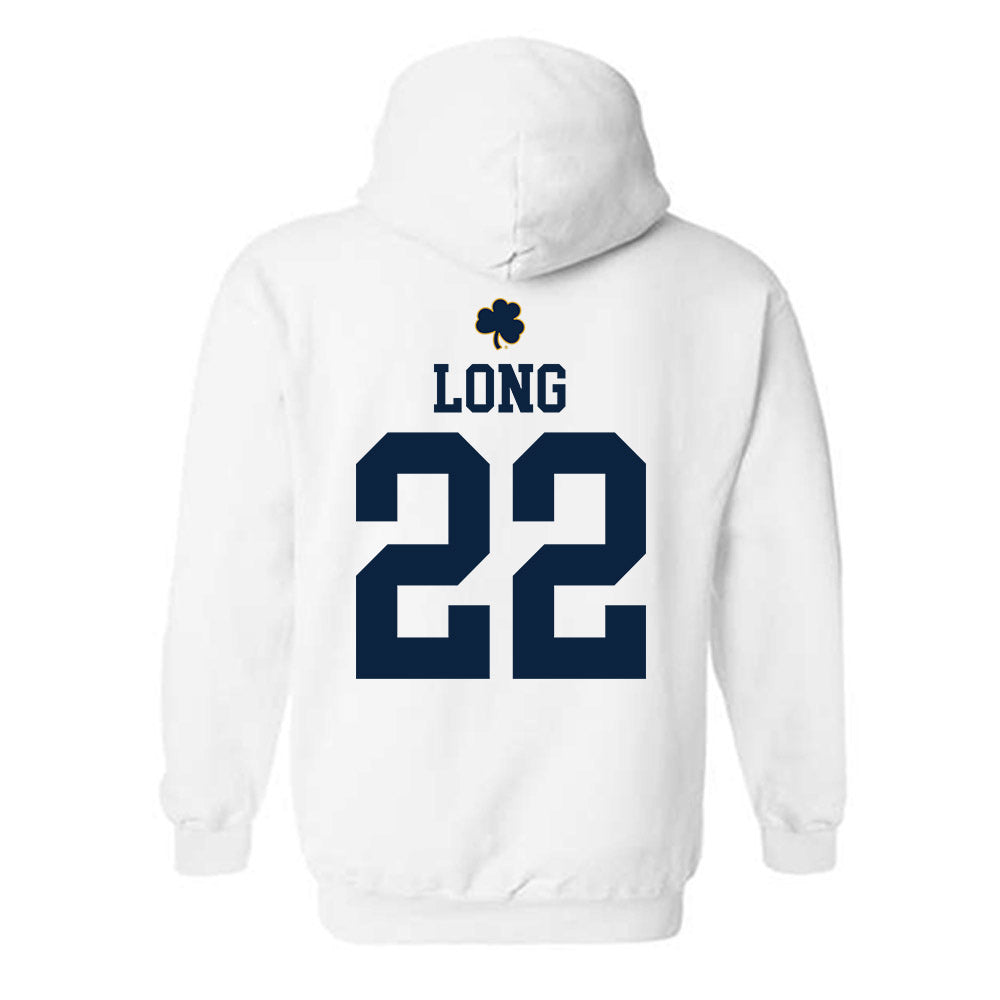 Notre Dame - NCAA Football : Ethan Long - Classic Shersey Hooded Sweatshirt-1