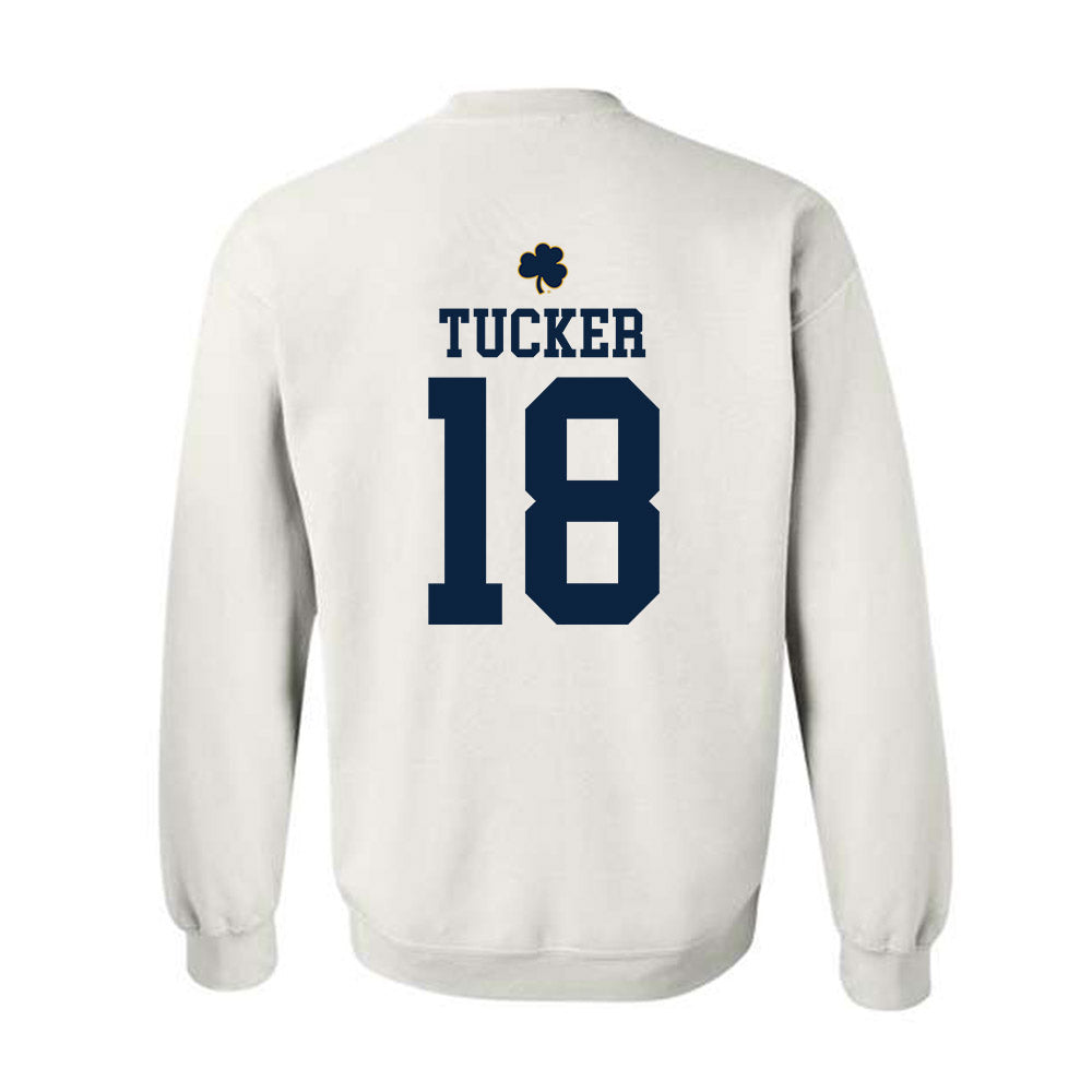 Notre Dame - NCAA Football : Chance Tucker - Classic Shersey Crewneck Sweatshirt-1