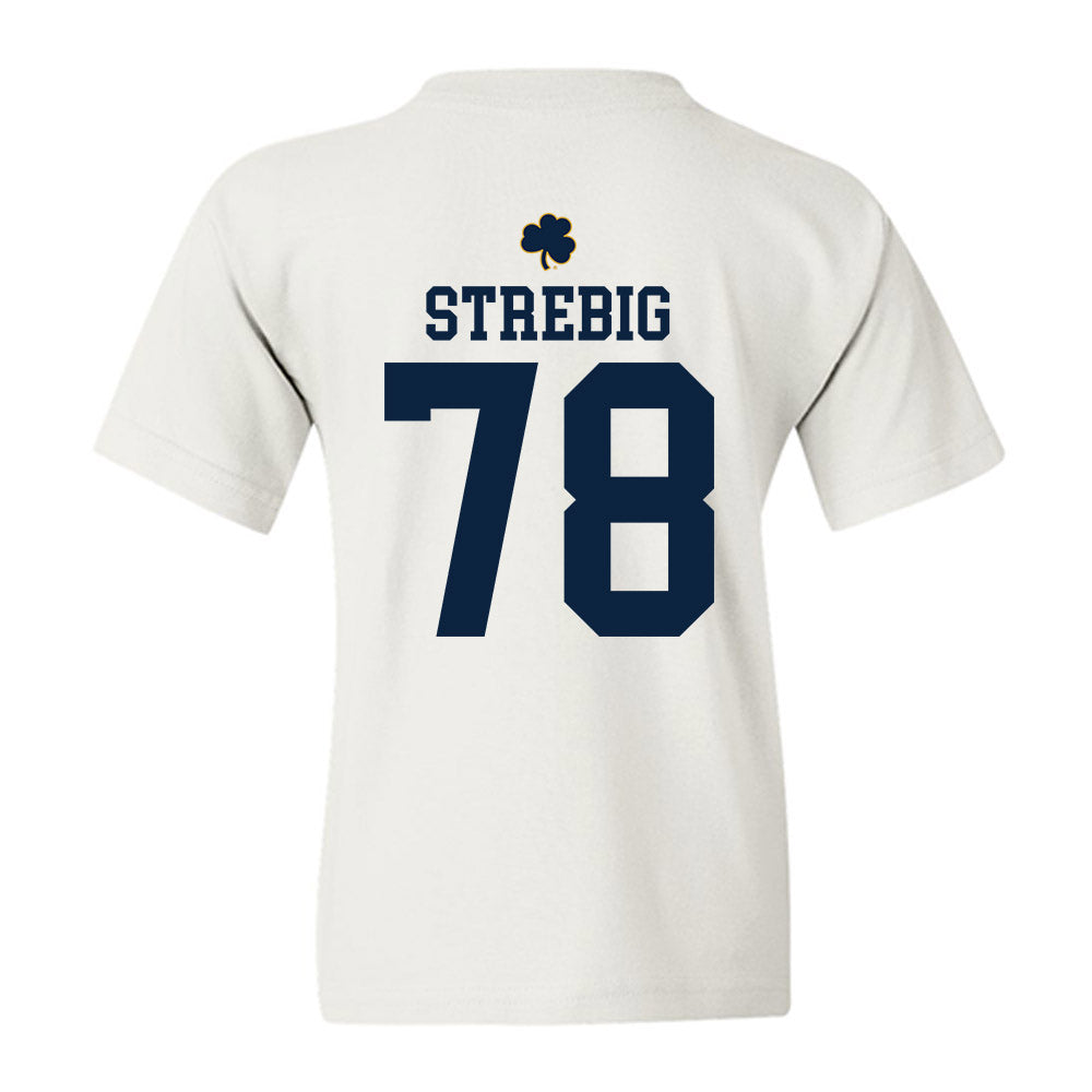 Notre Dame - NCAA Football : Owen Strebig - Classic Shersey Youth T-Shirt-1