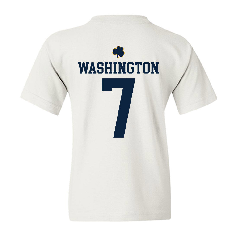 Notre Dame - NCAA Football : Tyrus Washington - Classic Shersey Youth T-Shirt-1