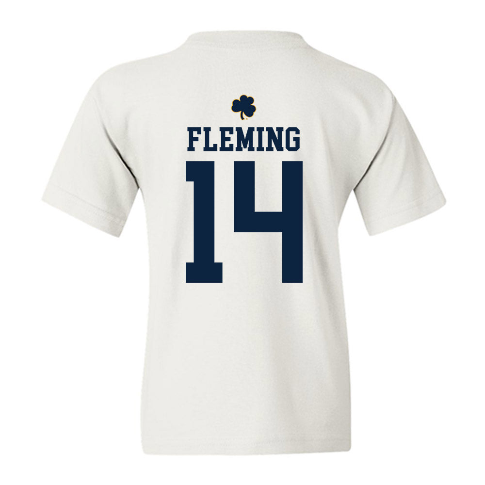 Notre Dame - NCAA Men's Ice Hockey : Maddox Fleming - Classic Shersey Youth T-Shirt-1