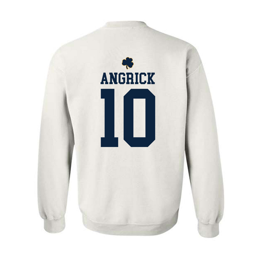 Notre Dame - NCAA Men's Lacrosse : Will Angrick - Classic Shersey Crewneck Sweatshirt-1