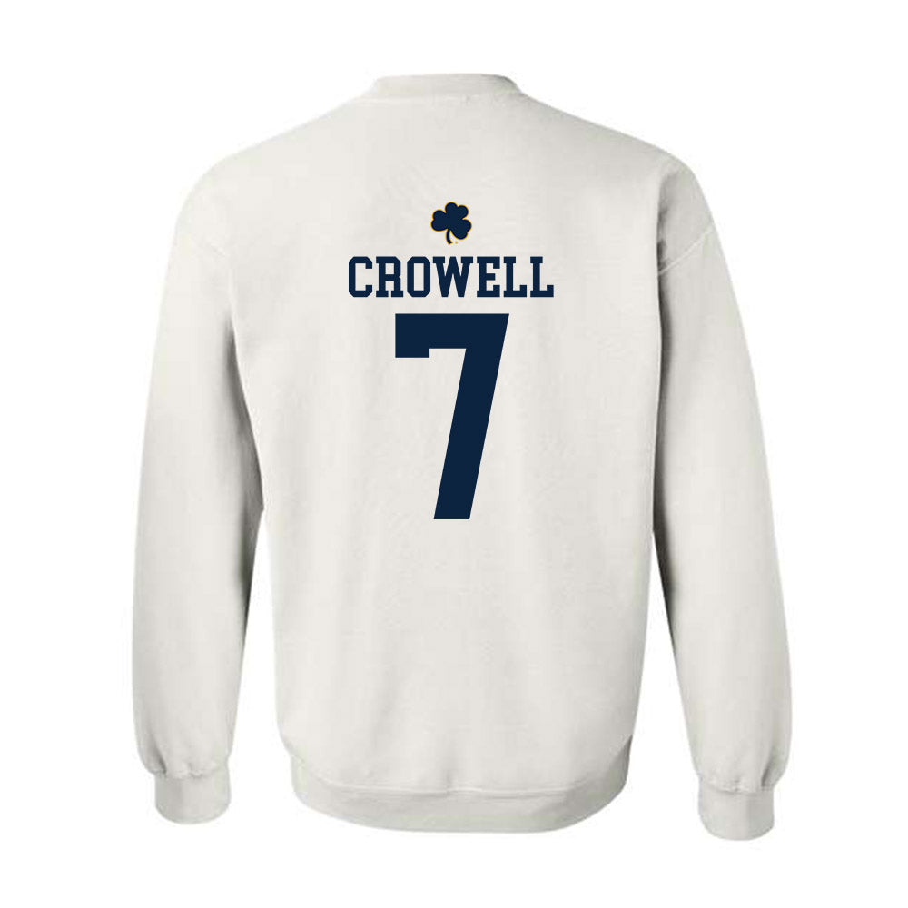 Notre Dame - NCAA Baseball : Caden Crowell - Classic Shersey Crewneck Sweatshirt-1