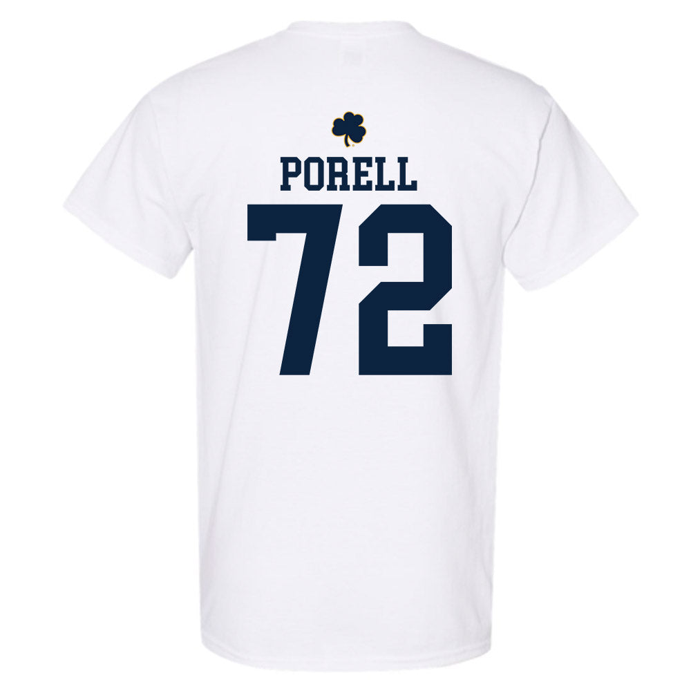 Notre Dame - NCAA Men's Lacrosse : Thomas Porell - Classic Shersey T-Shirt-1