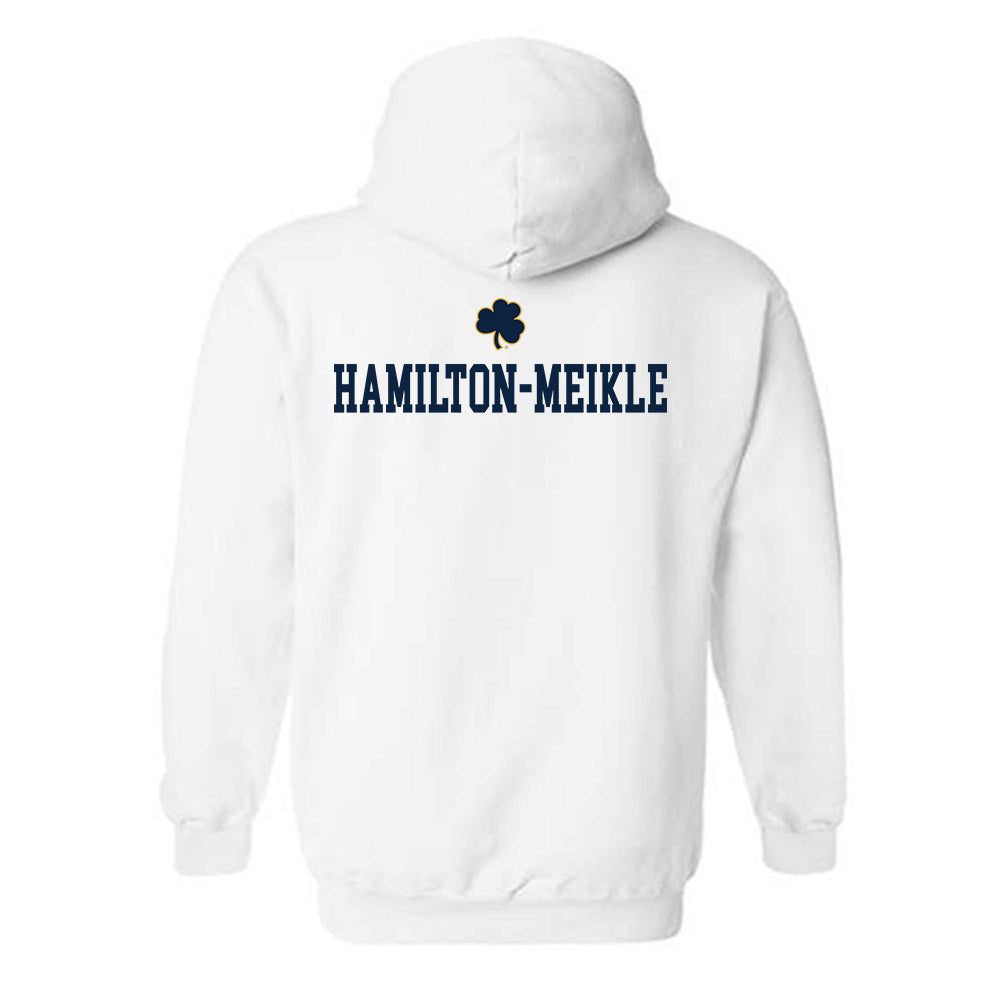 Notre Dame - NCAA Men's Fencing : Jonathan Hamilton-Meikle - Classic Shersey Hooded Sweatshirt-1
