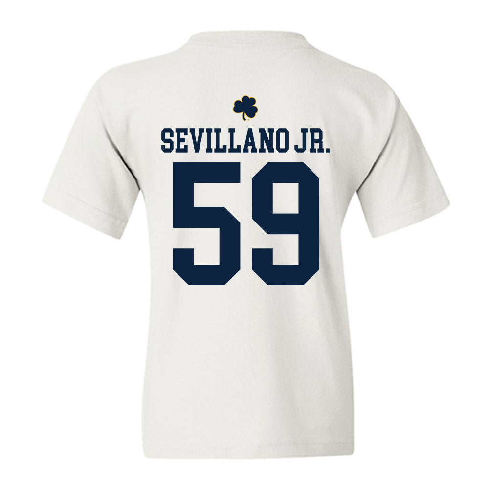 Notre Dame - NCAA Football : Sean Sevillano Jr. - Classic Shersey Youth T-Shirt-1