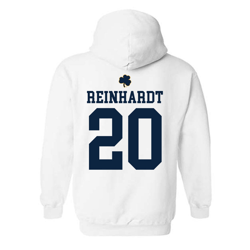 Notre Dame - NCAA Men's Lacrosse : Chris Reinhardt - Classic Shersey Hooded Sweatshirt-1