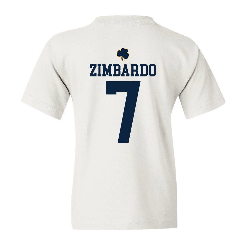 Notre Dame - NCAA Baseball : Jared Zimbardo - Classic Shersey Youth T-Shirt