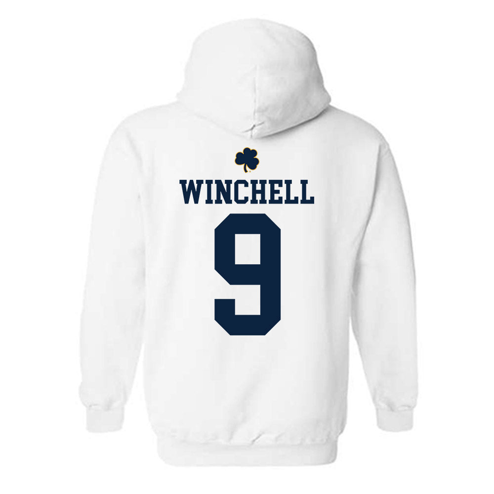 Notre Dame - NCAA Softball : Mickey Winchell - Classic Shersey Hooded Sweatshirt-1