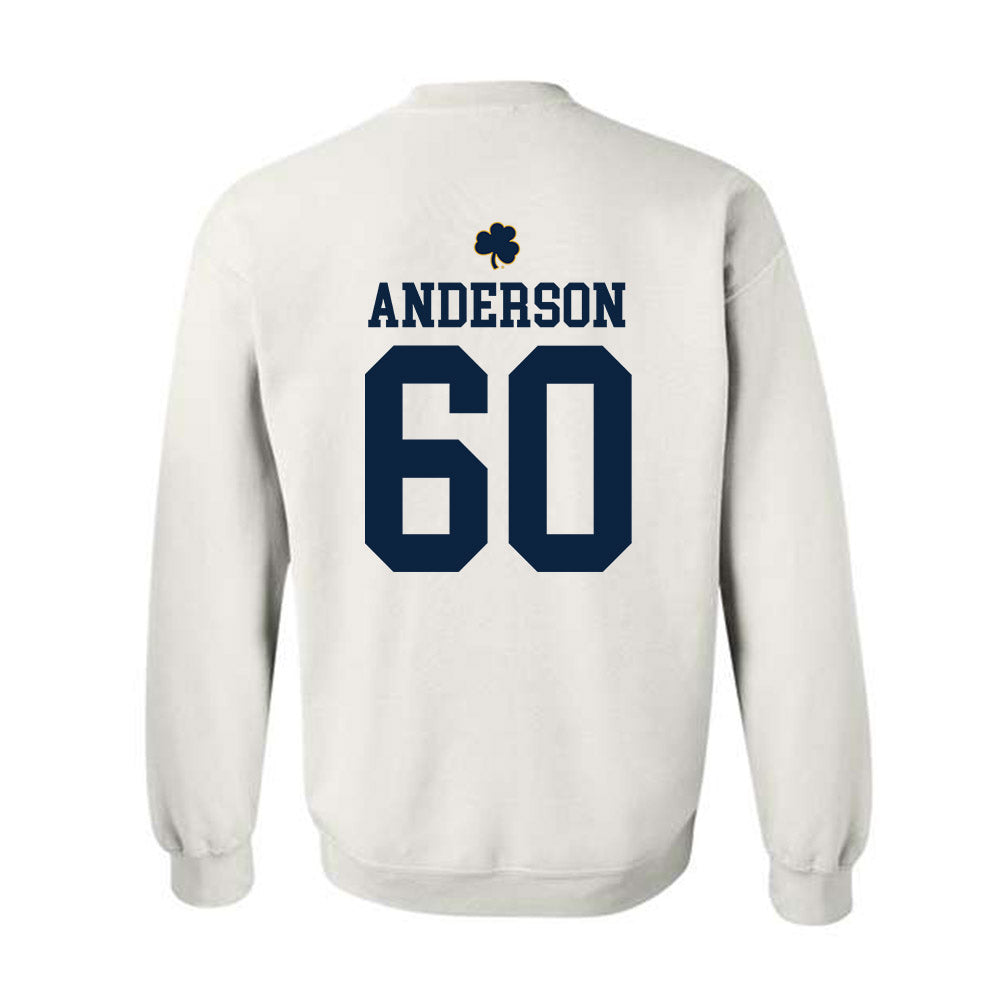Notre Dame - NCAA Football : Max Anderson - Classic Shersey Crewneck Sweatshirt-1