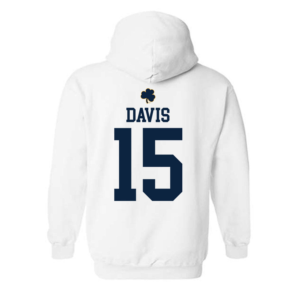 Notre Dame - NCAA Men's Lacrosse : Anderson Davis - Classic Shersey Hooded Sweatshirt-1