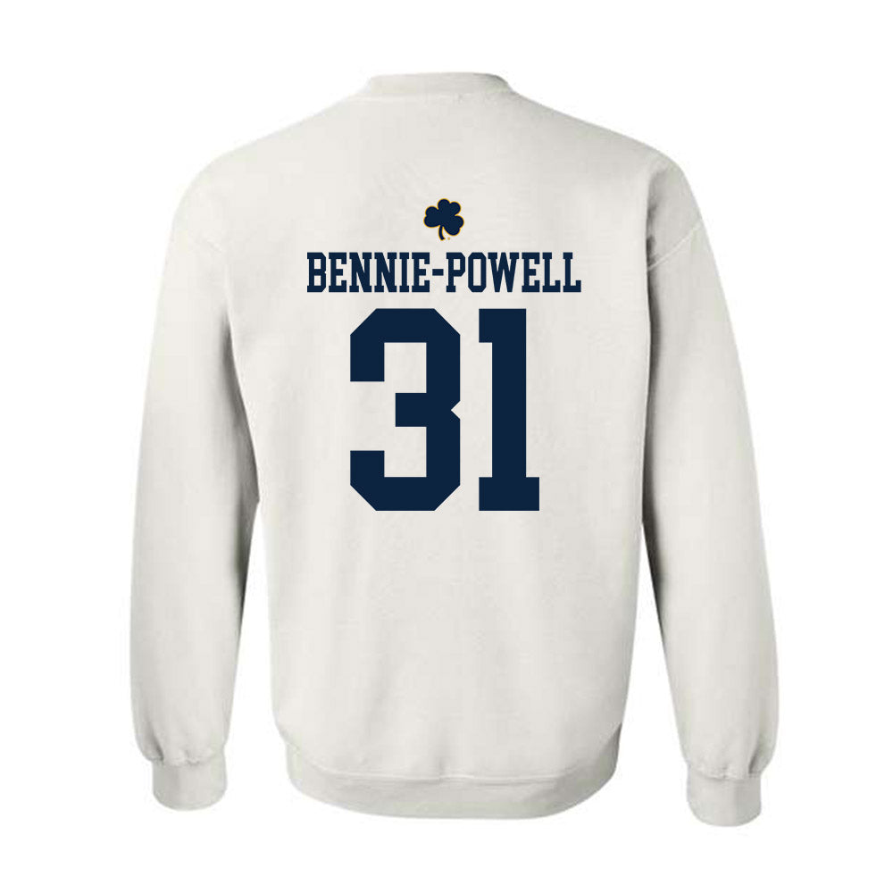 Notre Dame - NCAA Football : Taebron Bennie-Powell - Classic Shersey Crewneck Sweatshirt-1
