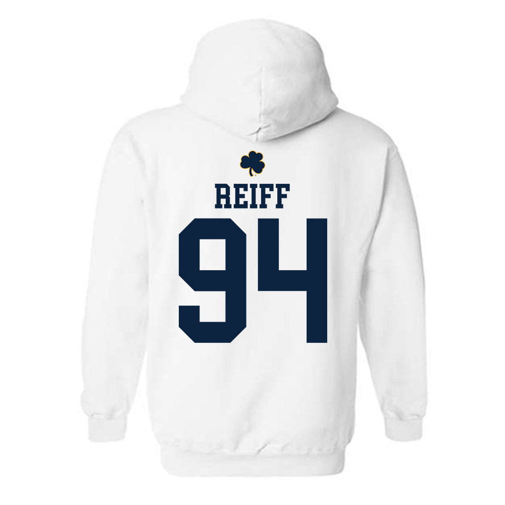 Notre Dame - NCAA Football : Joseph Reiff - Classic Shersey Hooded Sweatshirt-1