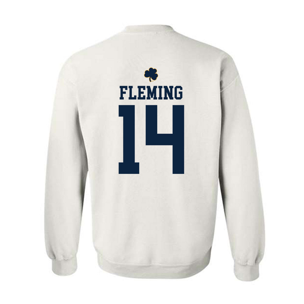 Notre Dame - NCAA Men's Ice Hockey : Maddox Fleming - Classic Shersey Crewneck Sweatshirt-1