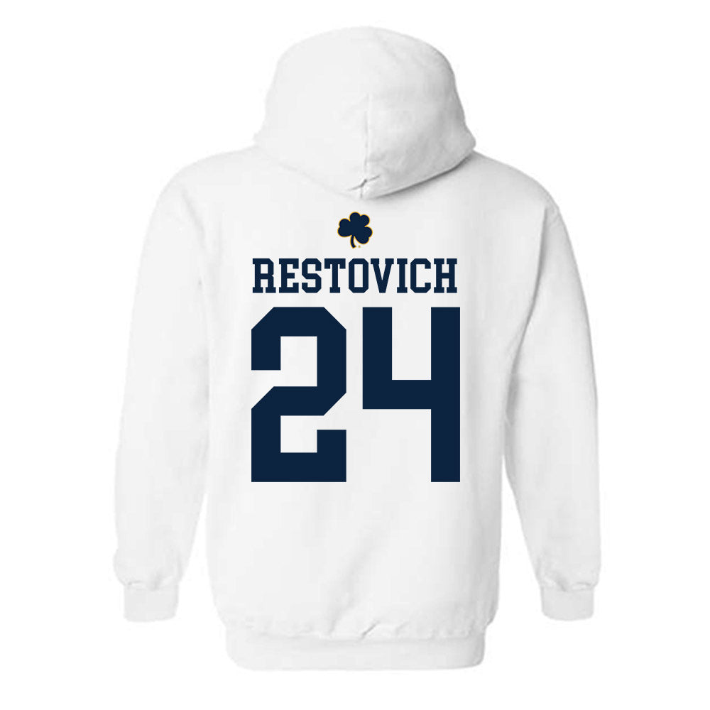 Notre Dame - NCAA Women's Soccer : Grace Restovich - Classic Shersey Hooded Sweatshirt