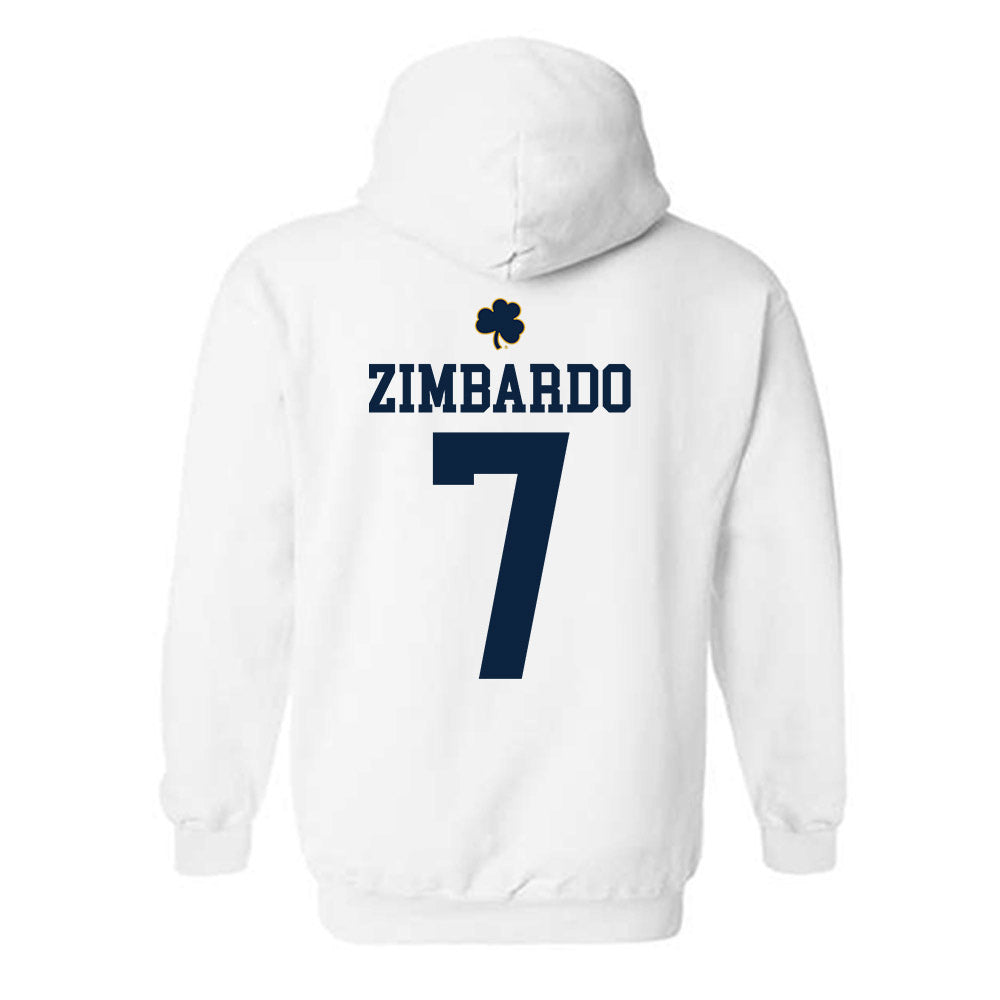 Notre Dame - NCAA Baseball : Jared Zimbardo - Classic Shersey Hooded Sweatshirt