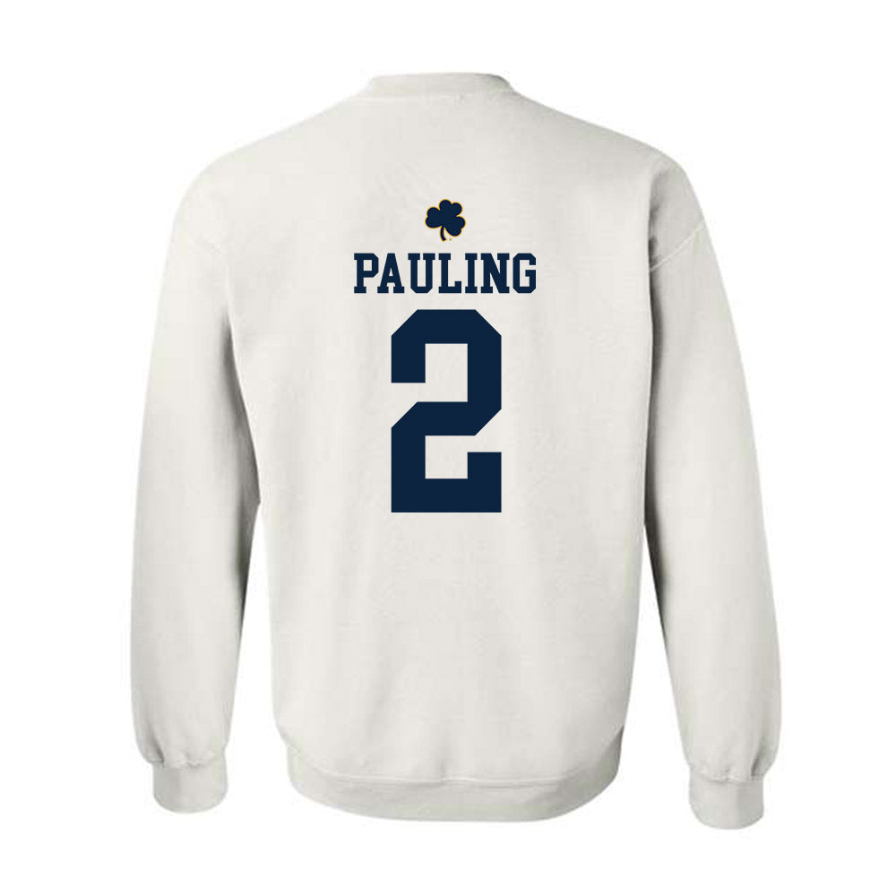 Notre Dame - NCAA Football : William Pauling - Classic Shersey Crewneck Sweatshirt-1