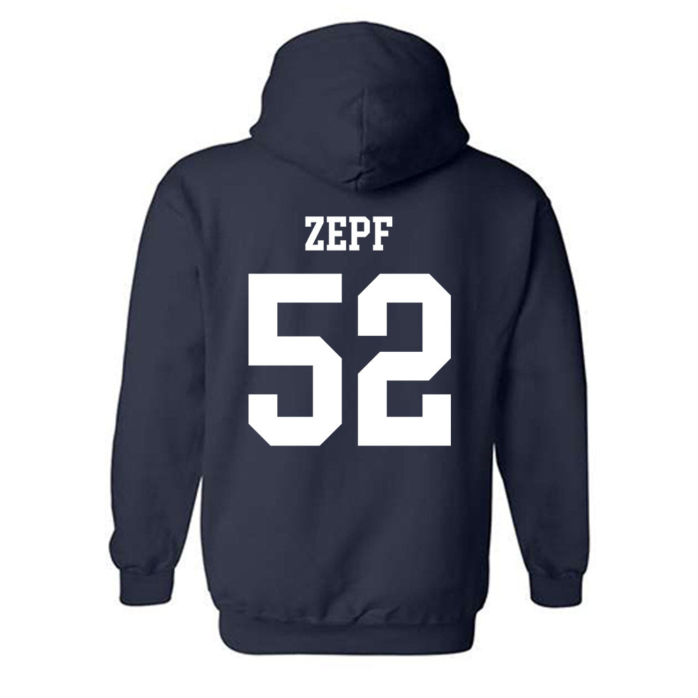 Notre Dame - NCAA Men's Lacrosse : Alex Zepf - Classic Shersey Hooded Sweatshirt-1