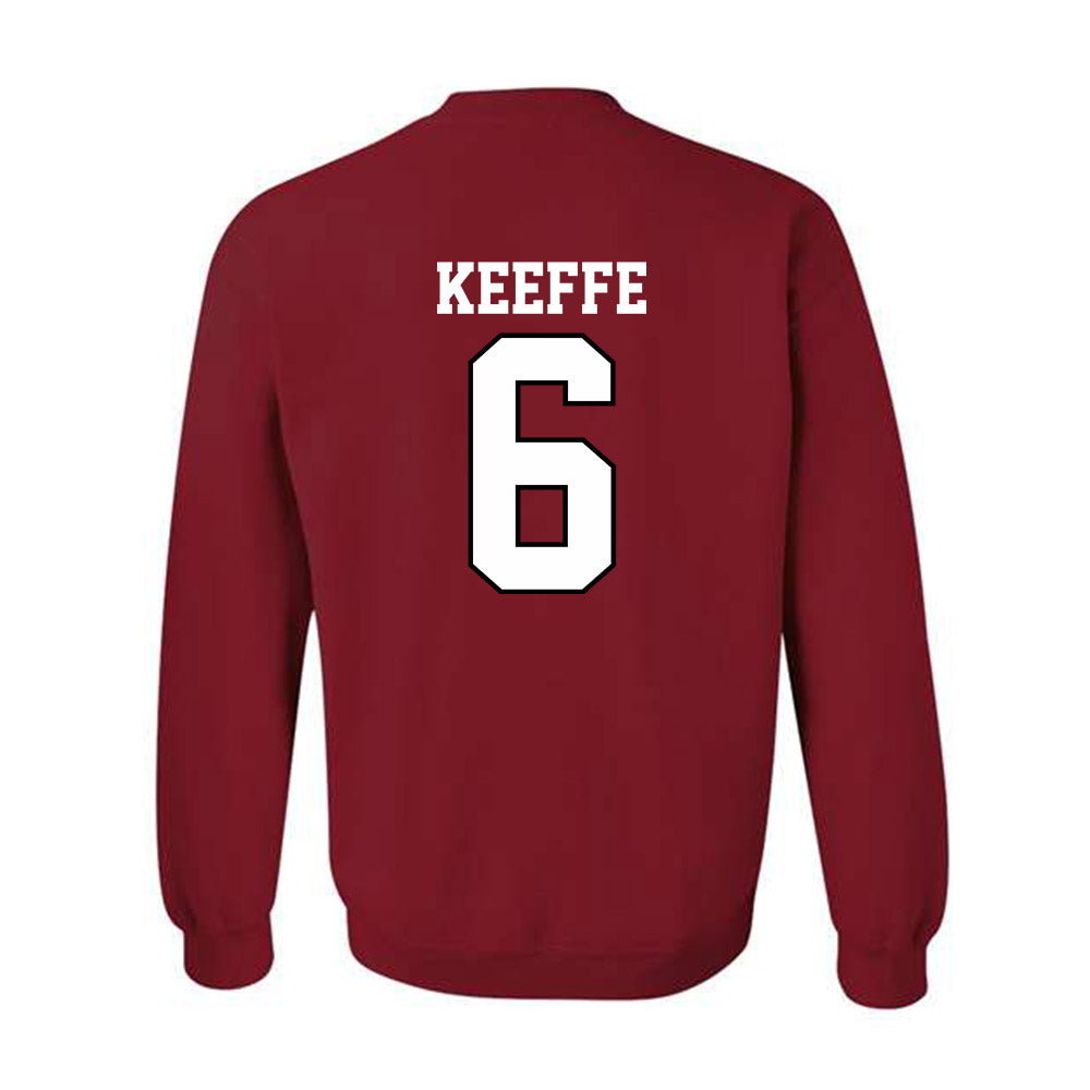 Oklahoma - NCAA Men's Basketball : Finley Keeffe - Classic Shersey Crewneck Sweatshirt-1