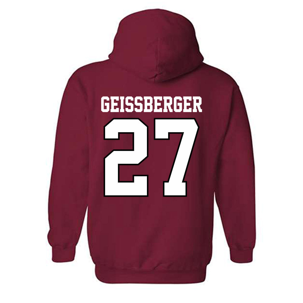 - NCAA Women's Volleyball : Kari Geissberger - Classic Shersey Hooded Sweatshirt-1