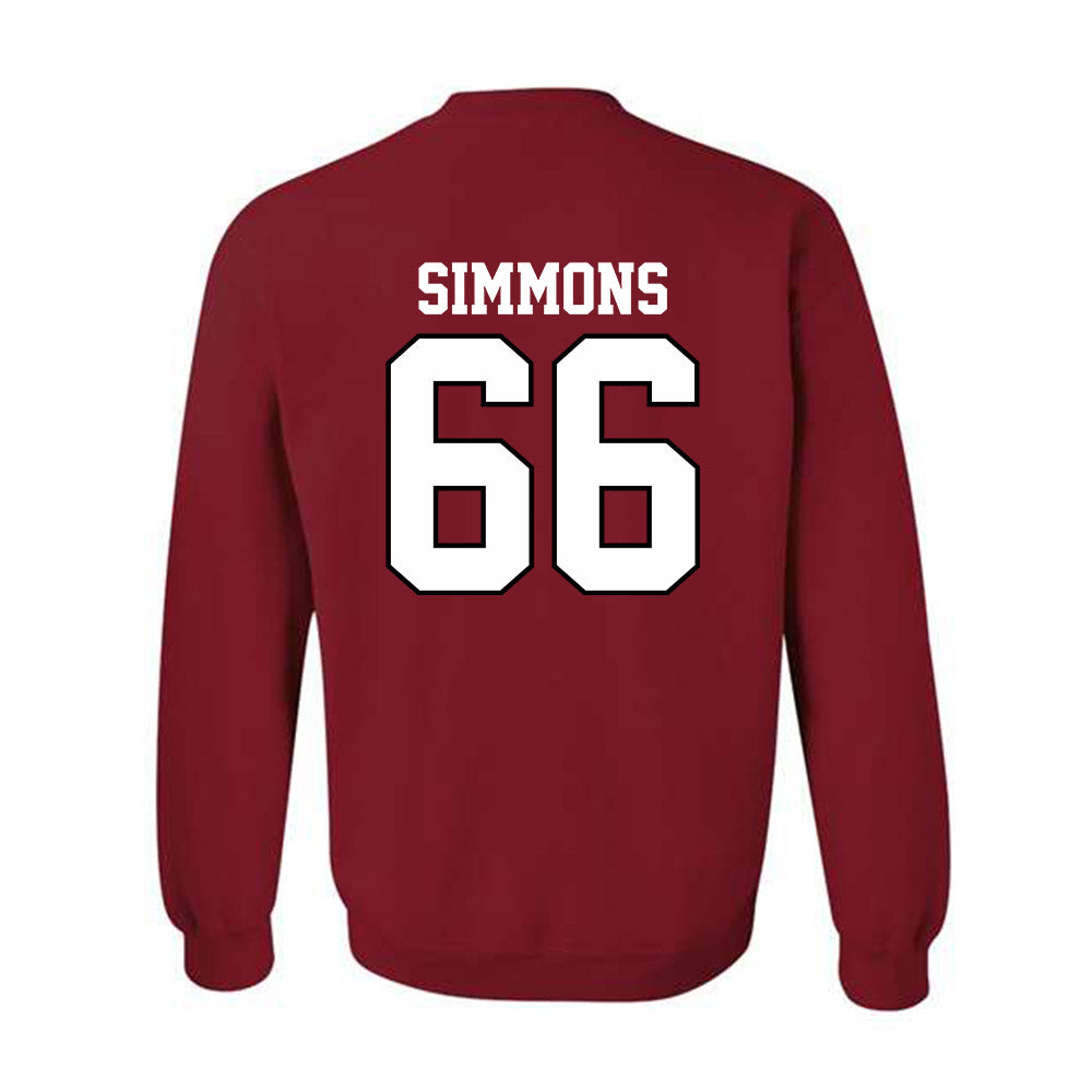 Oklahoma - NCAA Football : Derek Simmons - Classic Shersey Crewneck Sweatshirt-1