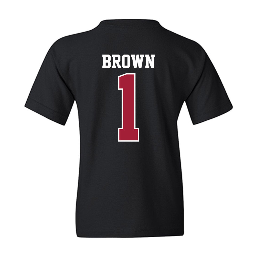 Oklahoma - NCAA Men's Basketball : Xzayvier Brown - Classic Shersey Youth T-Shirt-1