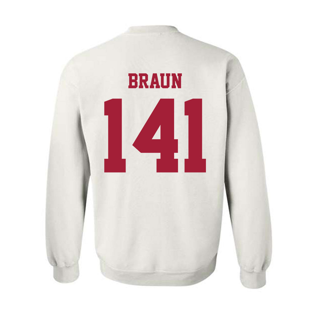Oklahoma - NCAA Wrestling : Alex Braun - Classic Shersey Crewneck Sweatshirt-1