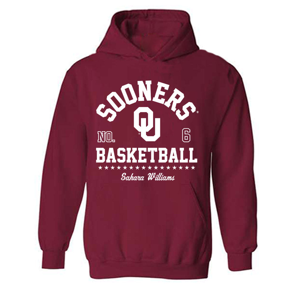 Oklahoma - NCAA Women's Basketball : Sahara Williams - Classic Fashion Shersey Hooded Sweatshirt-0