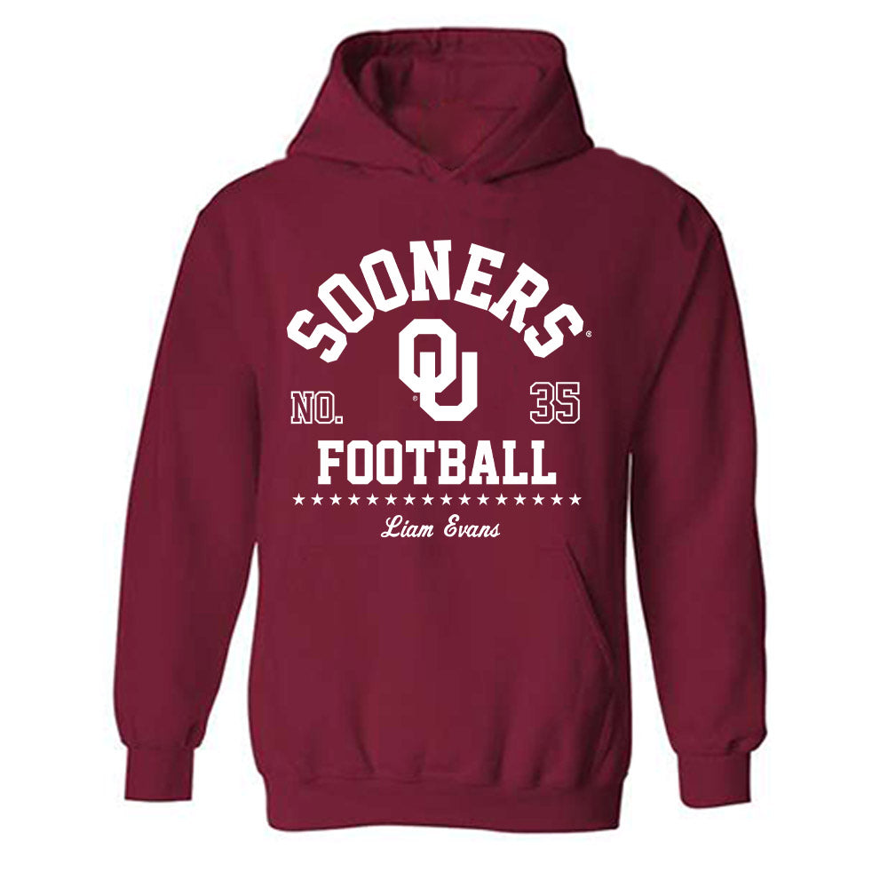 Oklahoma - NCAA Football : Liam Evans - Classic Fashion Shersey Hooded Sweatshirt-0