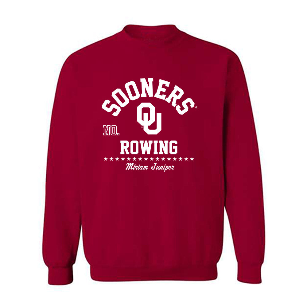 Oklahoma - NCAA Women's Rowing : Miriam Juniper - Classic Fashion Shersey Crewneck Sweatshirt-0