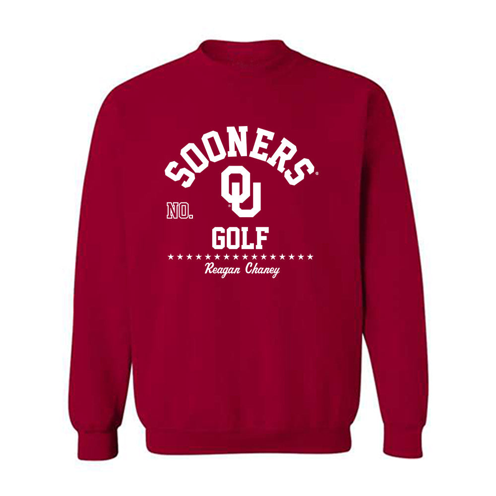Oklahoma - NCAA Women's Golf : Reagan Chaney - Classic Fashion Shersey Crewneck Sweatshirt-0