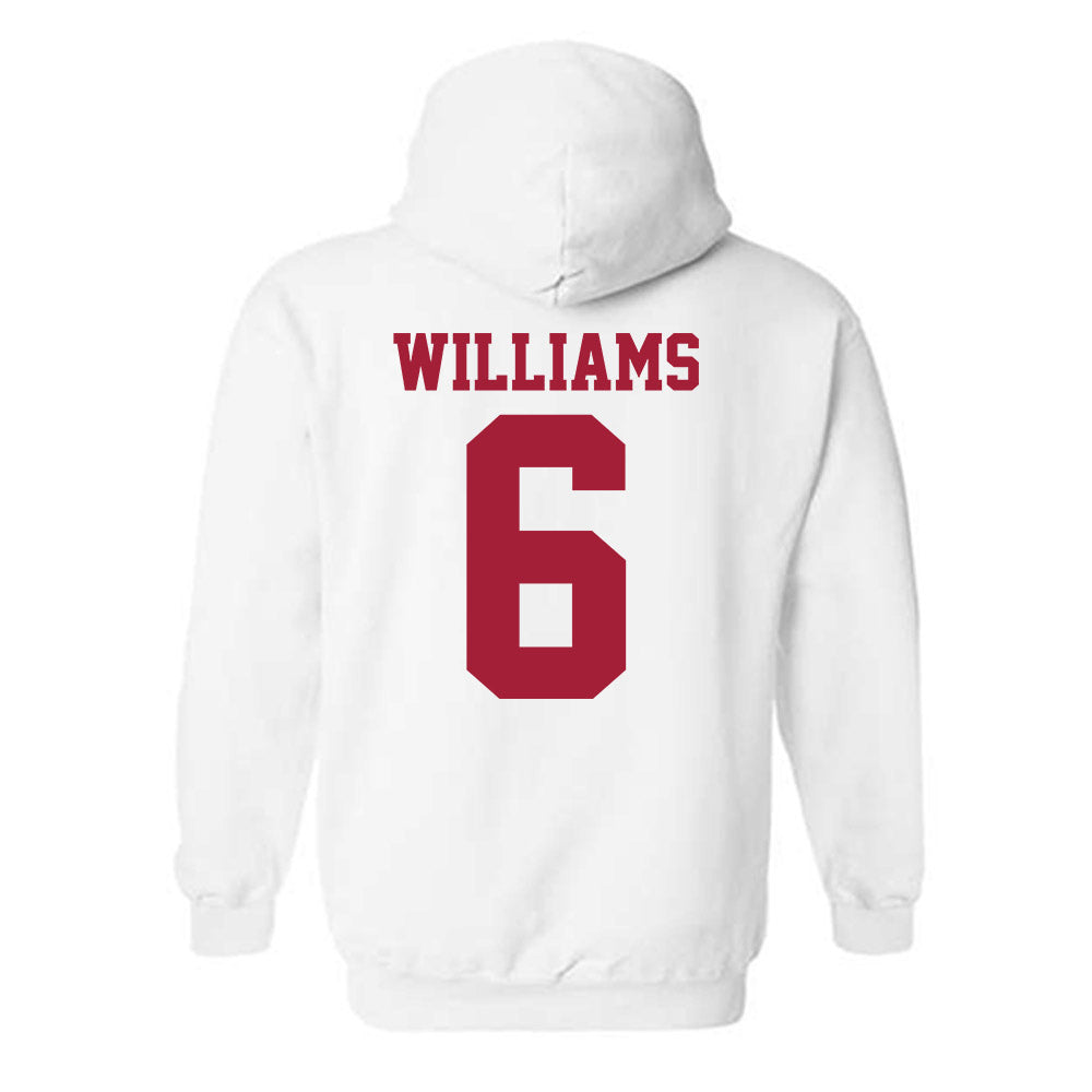 Oklahoma - NCAA Women's Basketball : Sahara Williams - Sports Shersey Hooded Sweatshirt-1