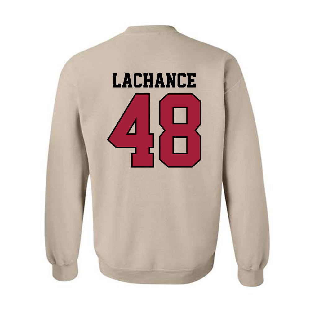 Oklahoma - NCAA Baseball : Deiten Lachance - Sports Shersey Crewneck Sweatshirt-1