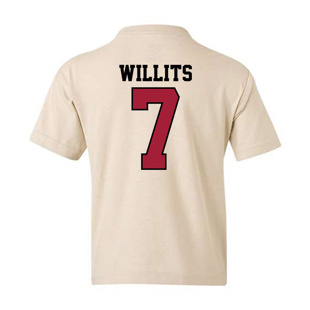 Oklahoma - NCAA Baseball : Jaxon Willits - Sports Shersey Youth T-Shirt-1