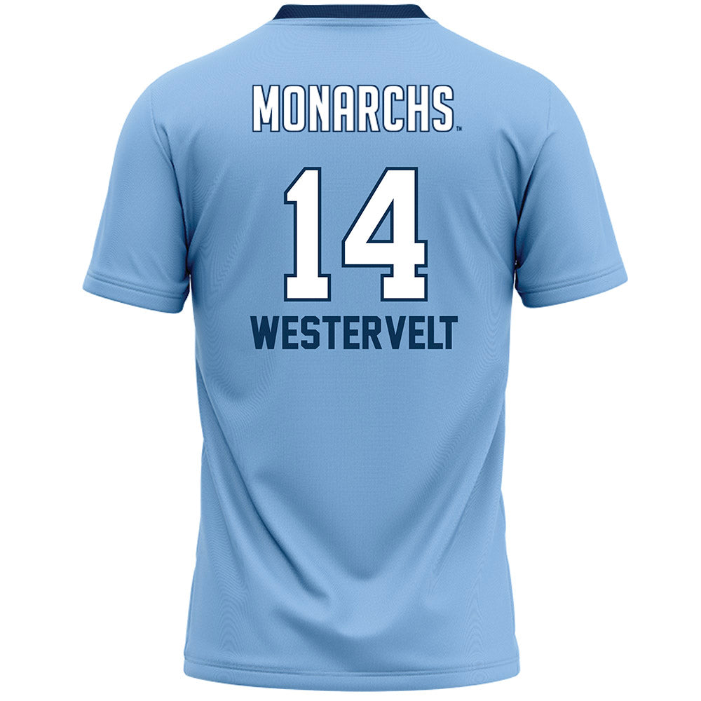 Old Dominion - NCAA Women's Lacrosse : Anna Westervelt - Blue Lacrosse Jersey -1