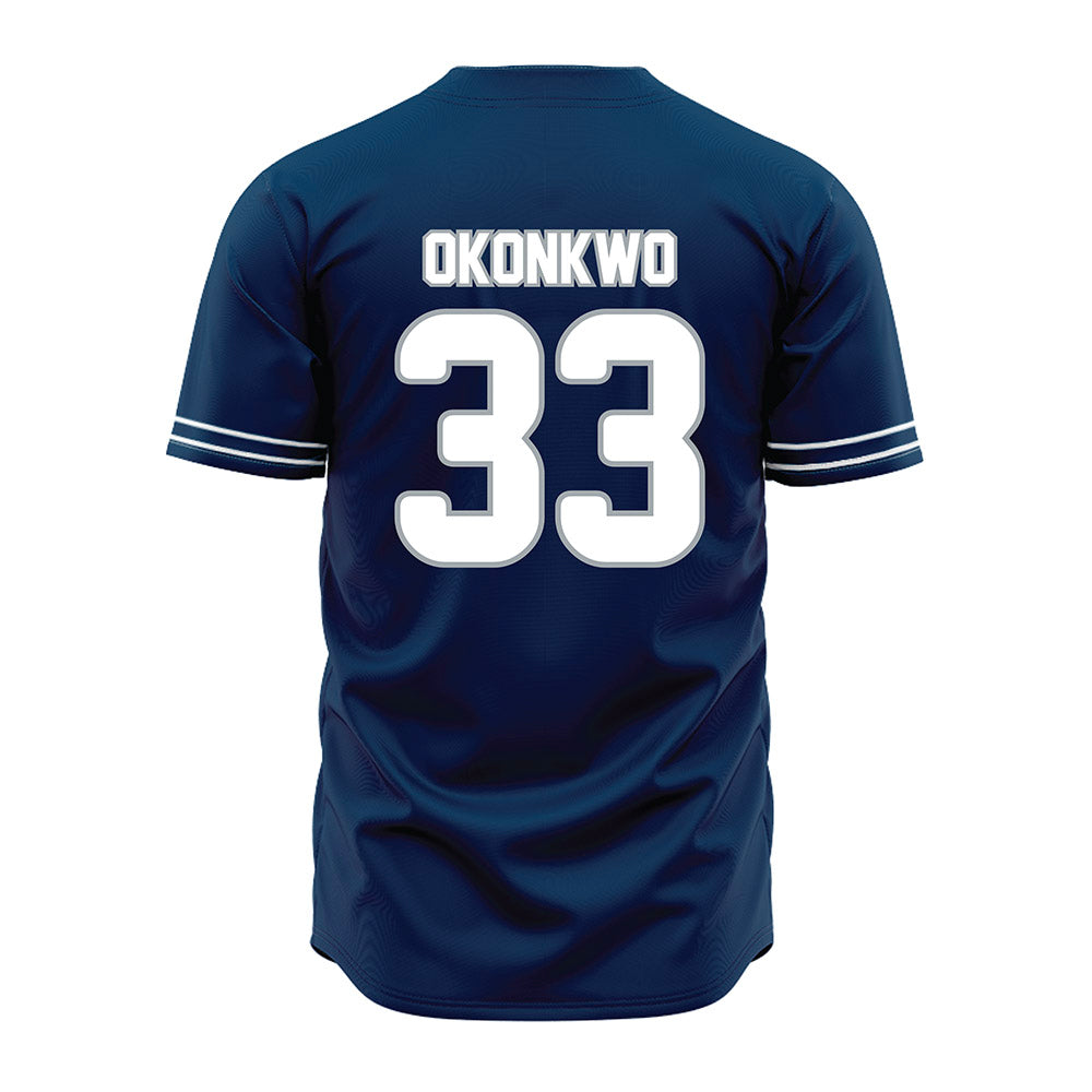 Old Dominion - NCAA Baseball : Jackson Okonkwo - Navy Jersey-1