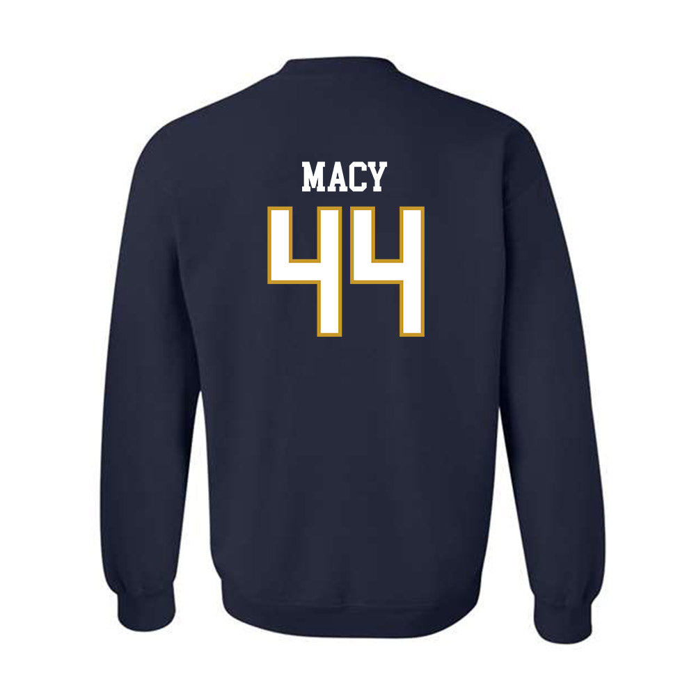Notre Dame - NCAA Women's Basketball : Leah Macy - Sports Shersey Crewneck Sweatshirt-1